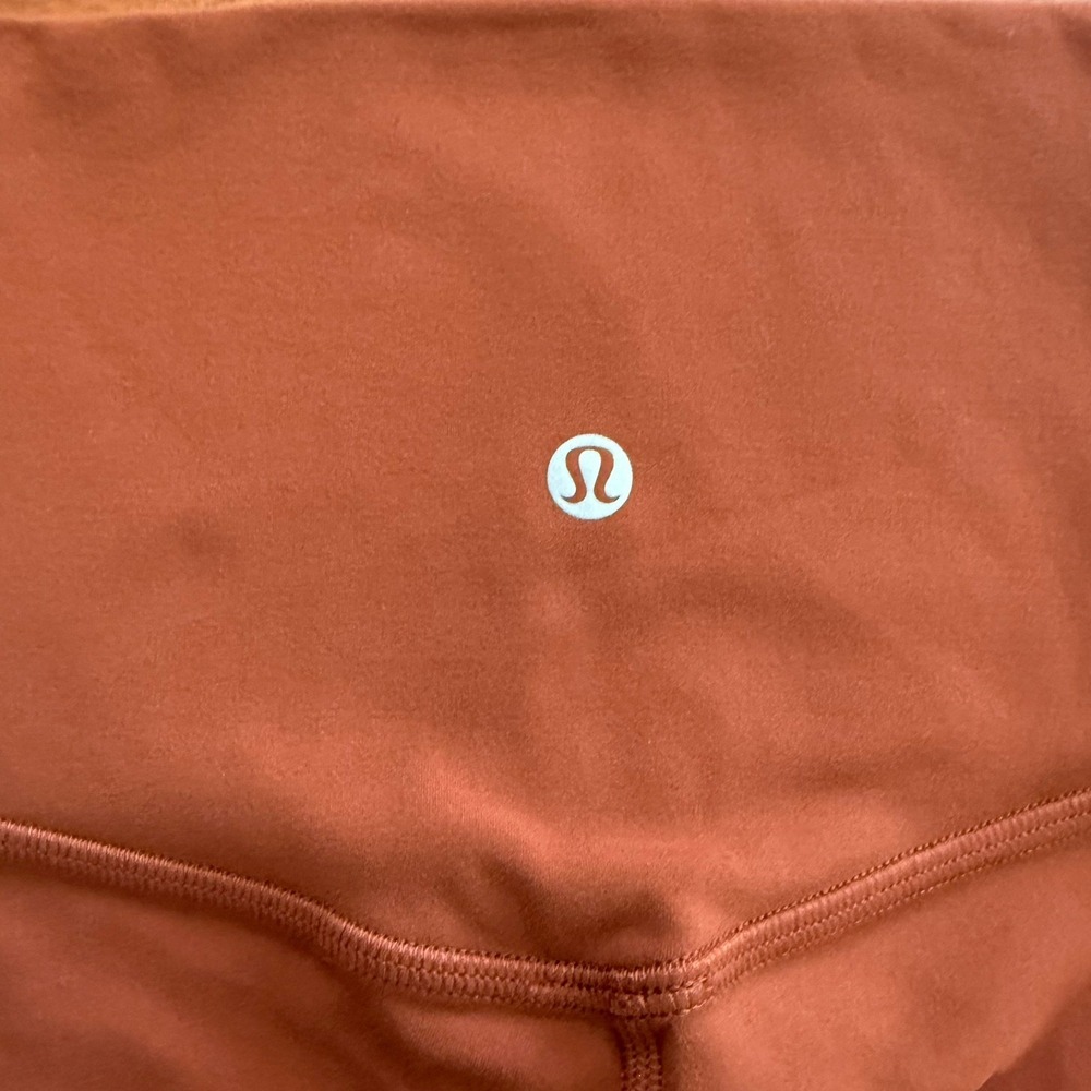 Lululemon Align High Rise Short 8" Dark Terracotta Size 0 NWT $68 - Picture 3 of 15